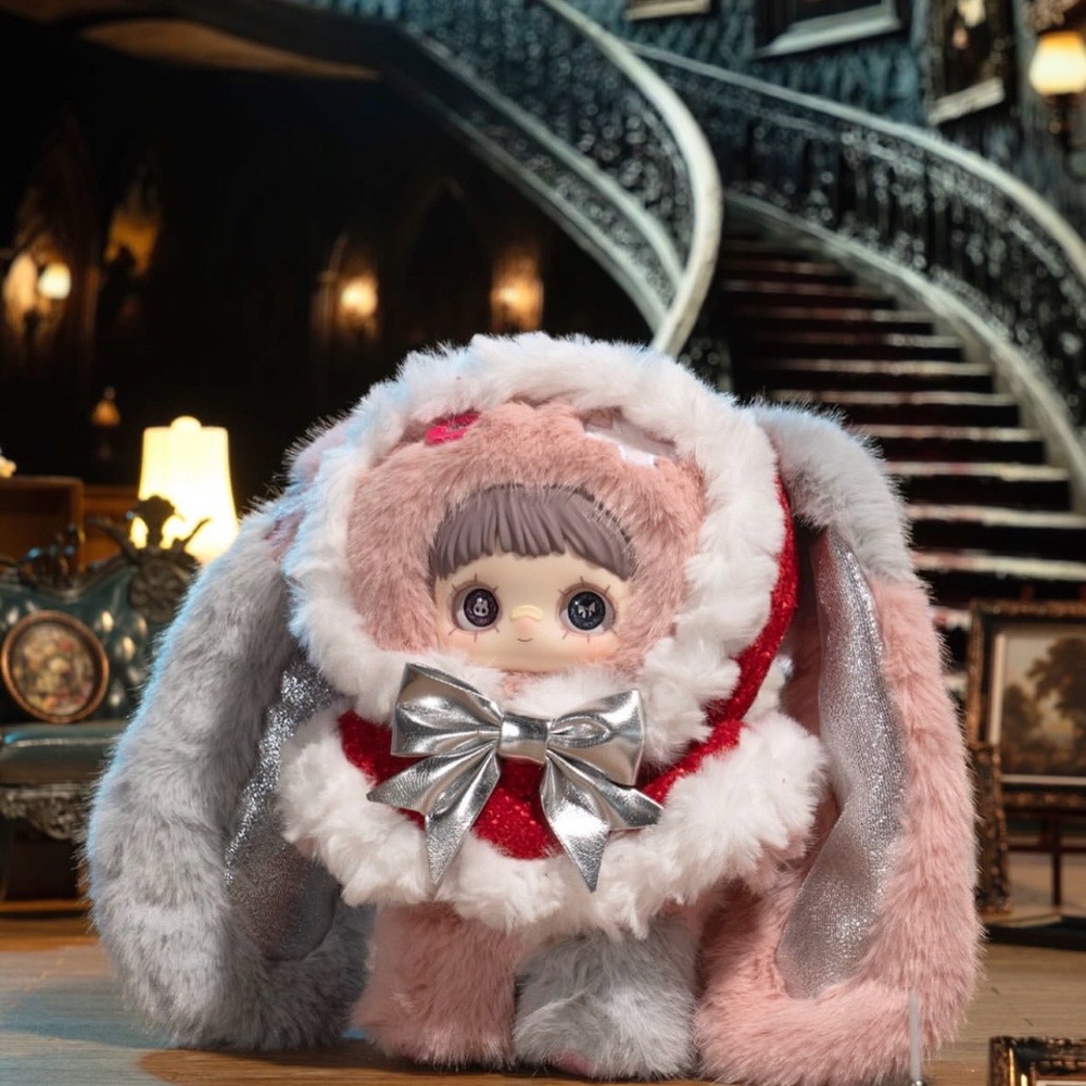 Maymei Winter Weirdness Series Plush Pendant - Christmas Bunny